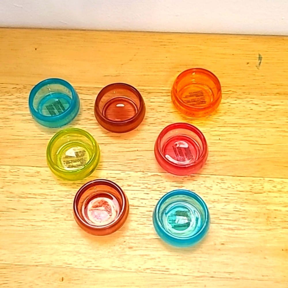 Tea-Light Holders Brilliant Colored Glass (7)